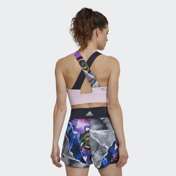 Tennis Américain Série Crop Top Rose Adidas