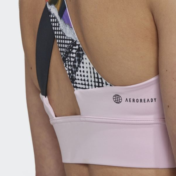 Tennis Américain Série Crop Top Rose Adidas