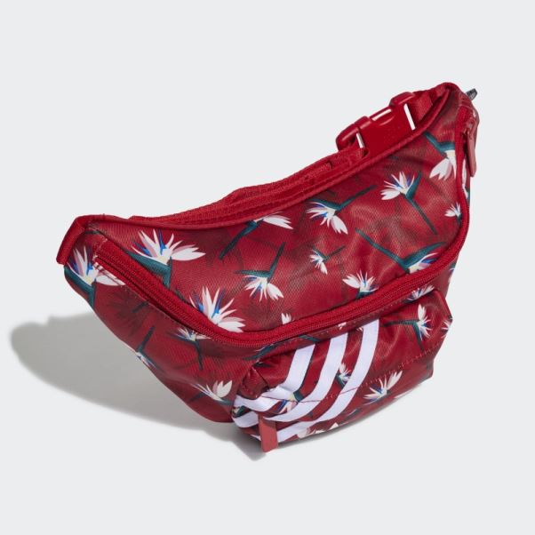 Thebe Magugu X Adidas Sac De Taille Rouge Chaud