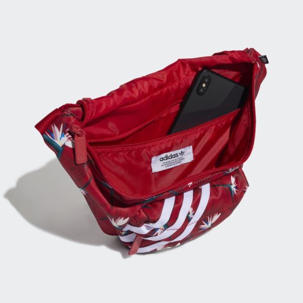 Thebe Magugu X Adidas Sac De Taille Rouge Chaud