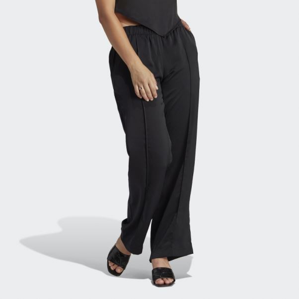 Pantalon En Satin Adidas Premium Essentials Noir