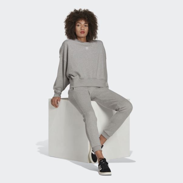 Sweat Polaire Essentials Adicolor Gris Moyen Adidas