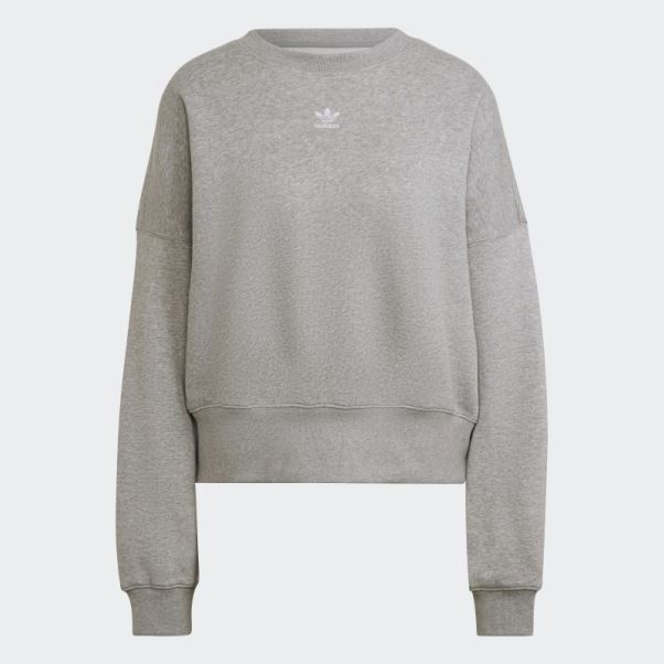Sweat Polaire Essentials Adicolor Gris Moyen Adidas