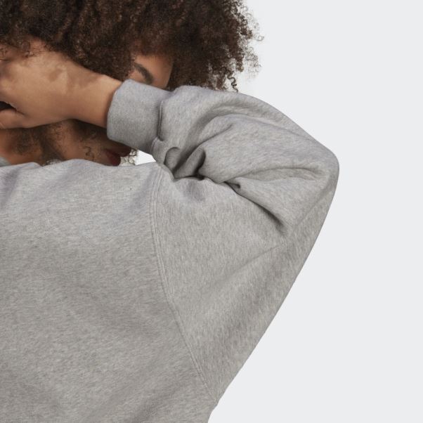 Sweat Polaire Adicolor Essentials Gris Moyen Adidas