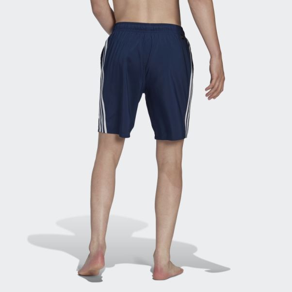 Short De Bain Adidas 3-stripes Clx Blanc