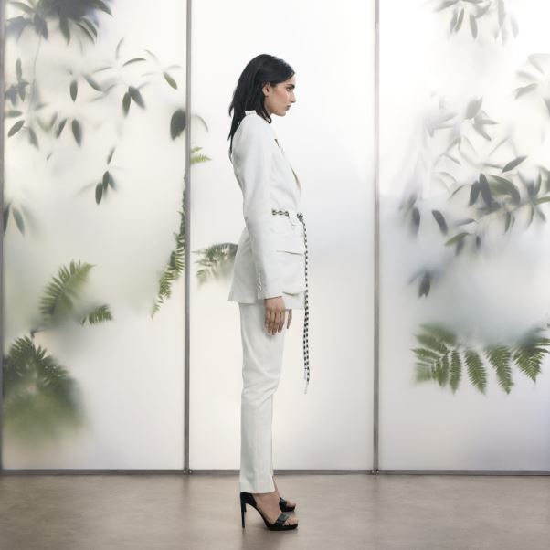 Costume En Sergé Haut à Manches Longues Adidas Blanc