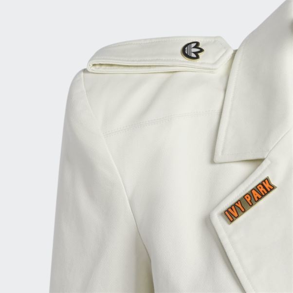 Costume En Sergé Haut à Manches Longues Adidas Blanc