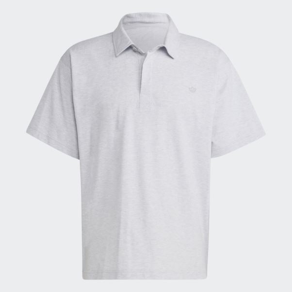 Polo Premium Essentials Gris Clair Chiné Adidas