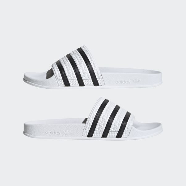 Adidas Adilette Slides Blanc/noir