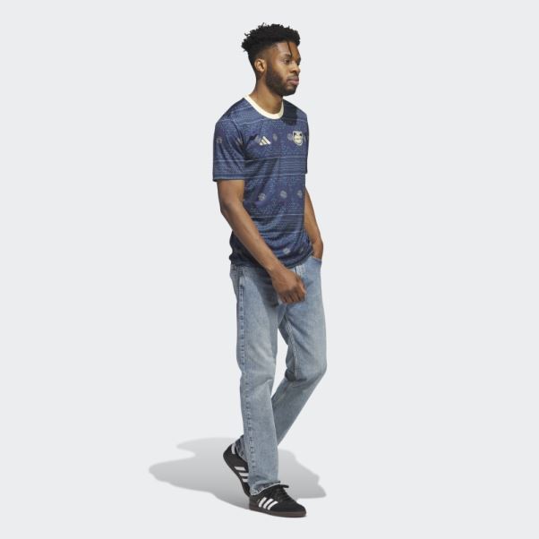 Maillot Pré-match Jamaica Tiro 23 Bleu Marine Adidas