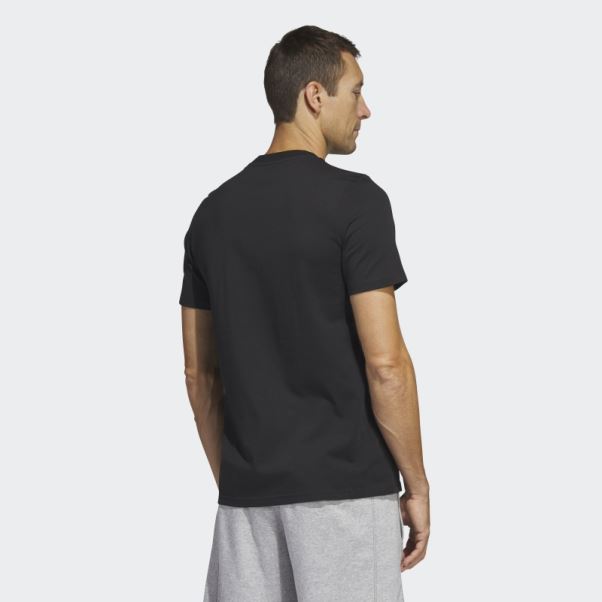T-shirt à Manches Courtes Adidas Camo Noir
