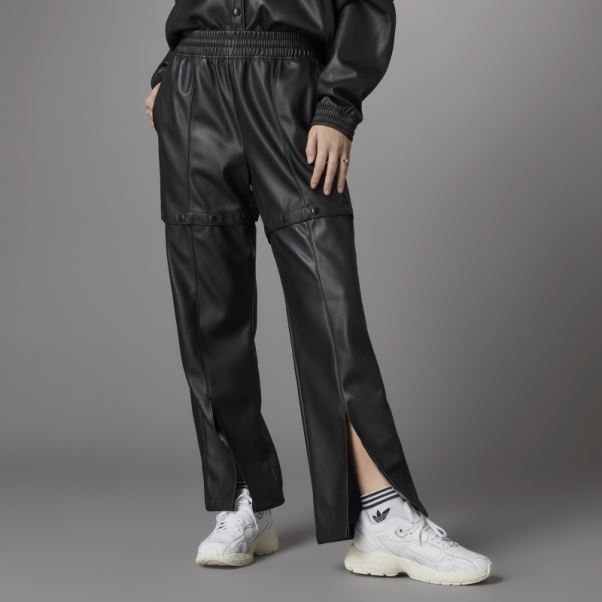 Adidas Pantalon De Survêtement En Similicuir Noir Always Original