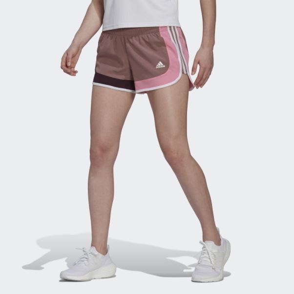 Adidas Marathon 20 Colorblock Short De Course Violet