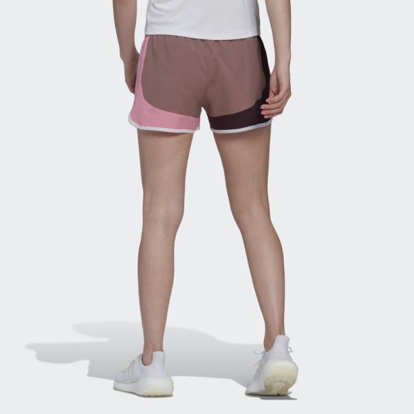 Adidas Marathon 20 Colorblock Short De Course Violet