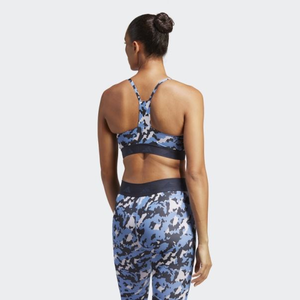 Soutien-gorge Techfit à Maintien Léger Silver Dawn Aeroreact Training Adidas