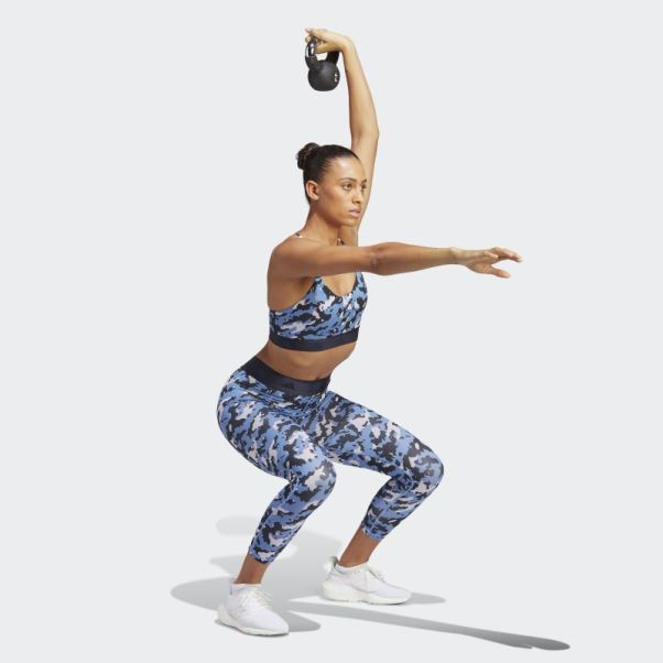 Soutien-gorge Techfit à Maintien Léger Silver Dawn Aeroreact Training Adidas