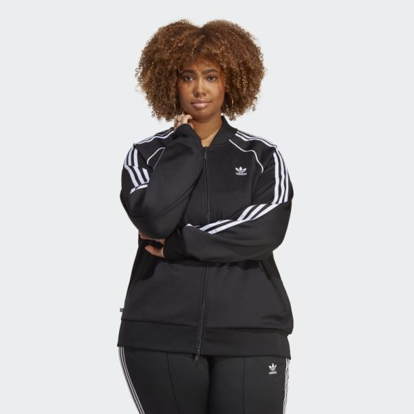 Veste De Survêtement Adidas Adicolor Classics Sst Noir (grande Taille)