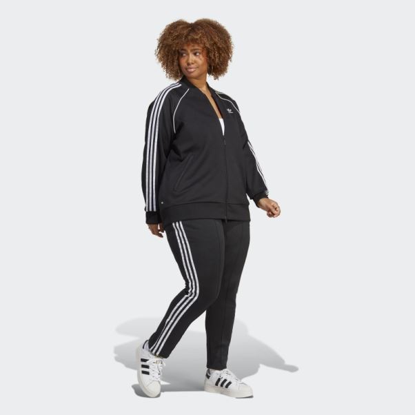 Veste De Survêtement Adidas Adicolor Classics Sst Noir (grande Taille)