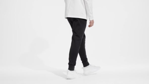 Pantalon Fuselé à Revers En Jersey Essentiel Adidas Noir
