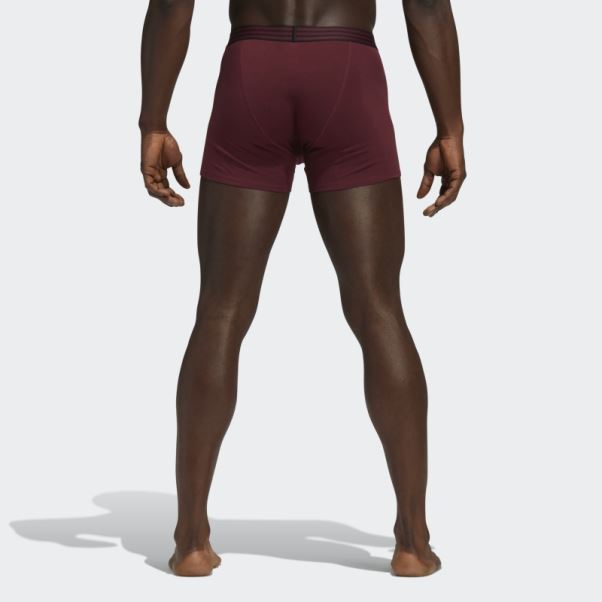 Adidas Core Slip De Bain En Coton 4 Paires Bordeaux