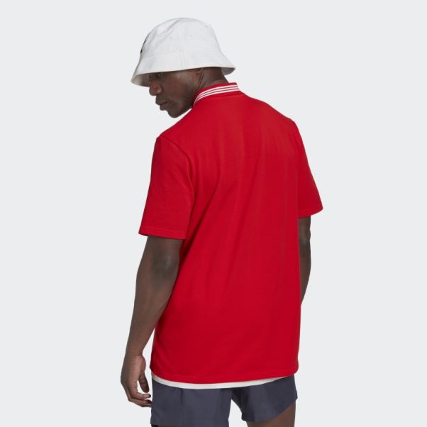 Adidas Polo Fc Bayern Adn Rouge