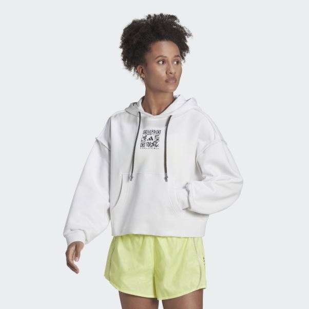 Sweat à Capuche Adidas X Karlie Kloss Blanc
