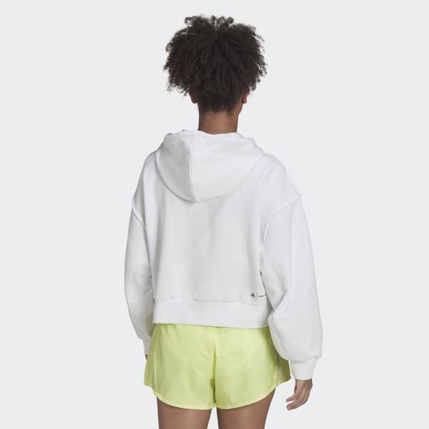 Sweat à Capuche Adidas X Karlie Kloss Blanc