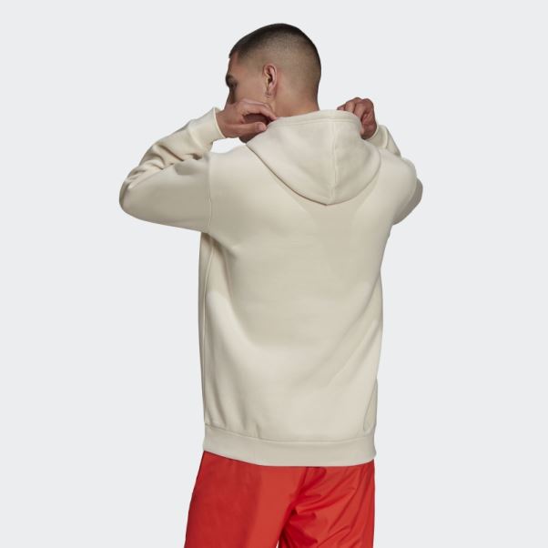 Adidas Sweat à Capuche Adicolor Essentials Trèfle Blanc