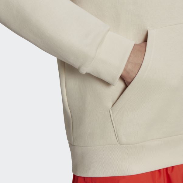 Adidas Sweat à Capuche Adicolor Essentials Trèfle Blanc