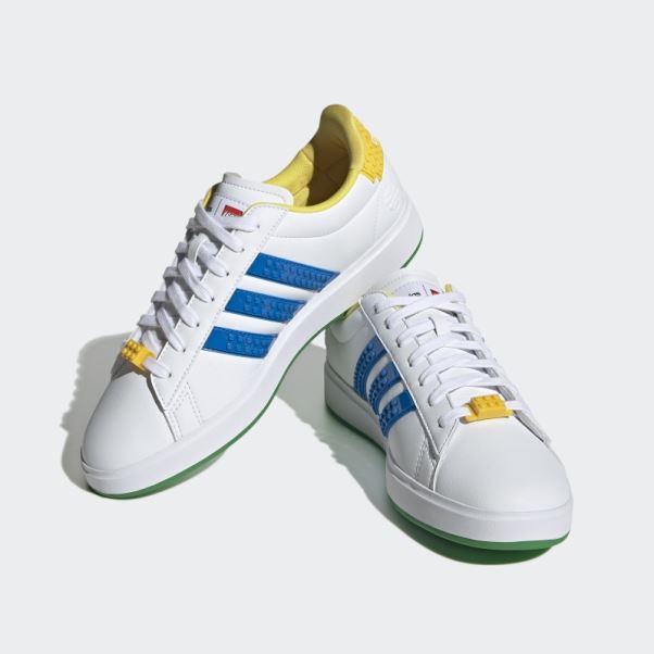 Chaussures Adidas Grand Court X Lego 2.0 Blanc Chaud