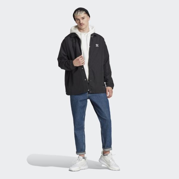 Adidas Adicolor Classics Trèfle Coach Veste Noir