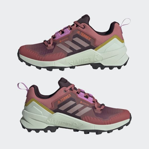 Chaussures De Randonnée Terrex Swift R3 Gore-tex Adidas Rouge