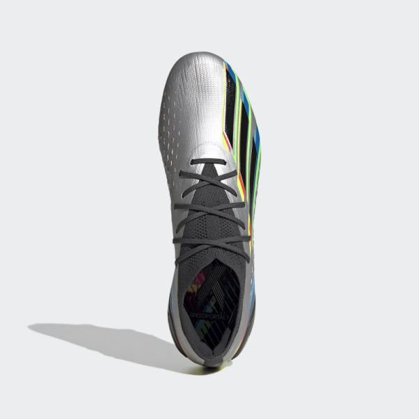 Adidas Silver X Speedportal.1 Bottes Pour Terrain Sec