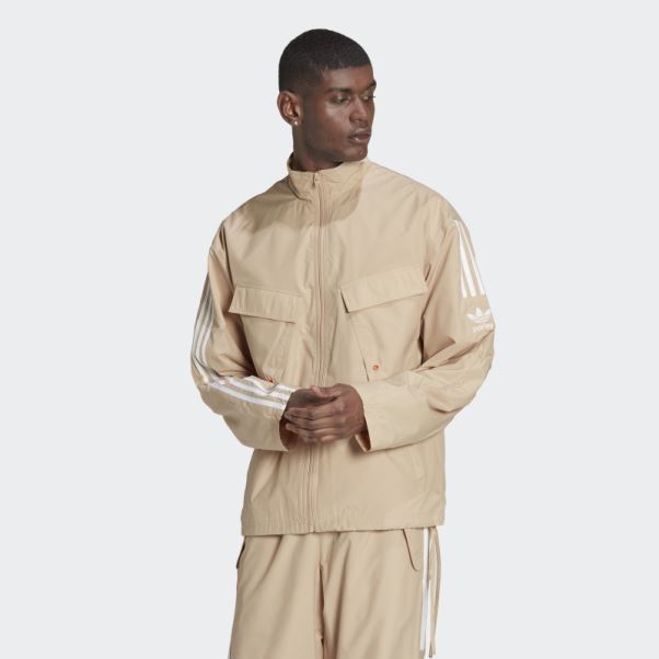 Veste De Survêtement Adicolor Parley Beige Adidas