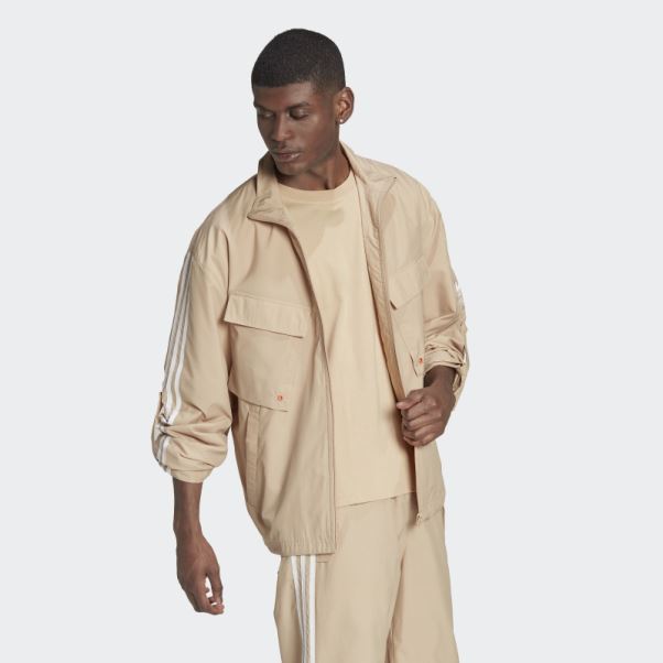 Veste De Survêtement Adicolor Parley Beige Adidas