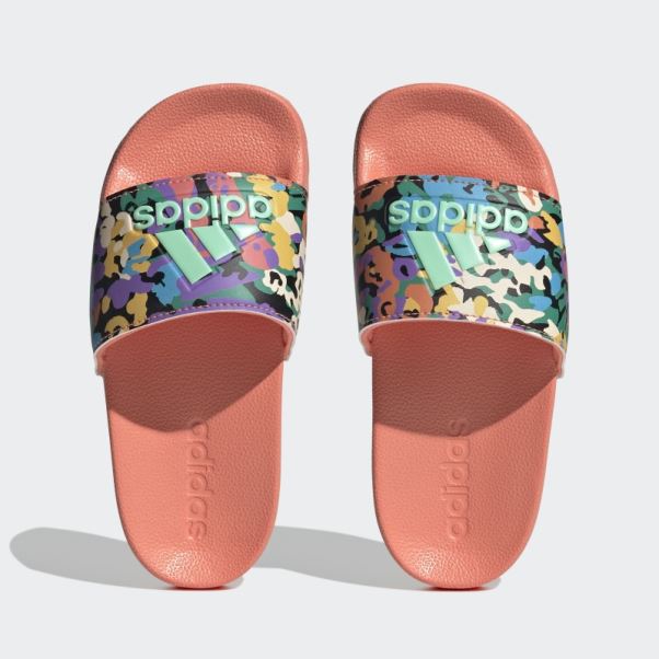 Sandales De Douche Adilette Corail Adidas