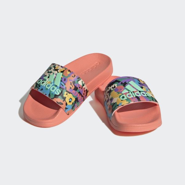 Sandales De Douche Adilette Corail Adidas