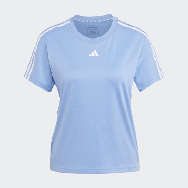 T-shirt Bleu Adidas Aeroready Train Essentials à 3 Bandes