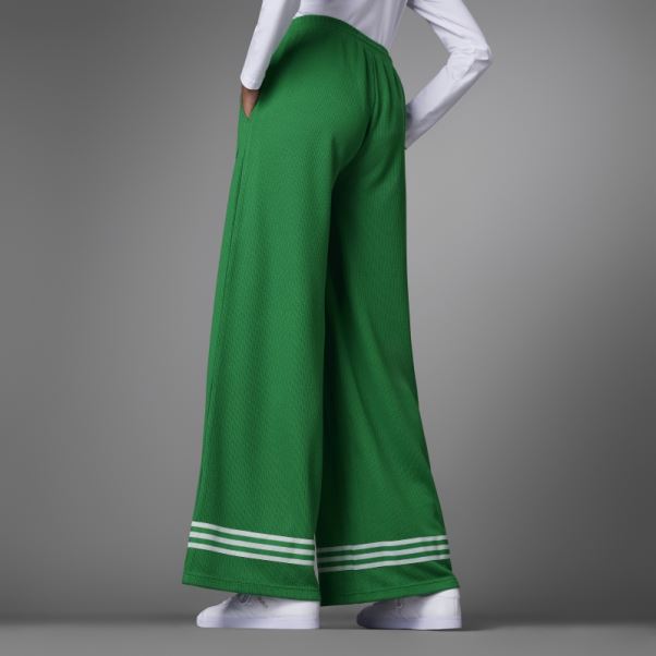 Pantalon Large En Tricot Adidas Adicolor 70s Vert