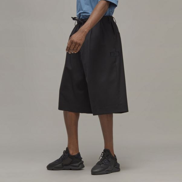 Adidas Y-3 Short Ajusté En Laine Raffinée
