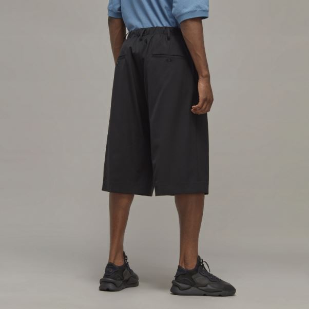 Adidas Y-3 Short Ajusté En Laine Raffinée