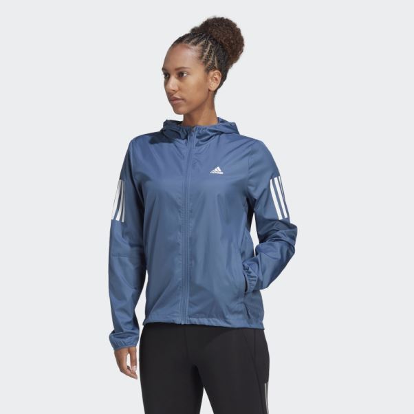 Propre La Course Coupe-vent De Course à Capuche En Acier Adidas Mode