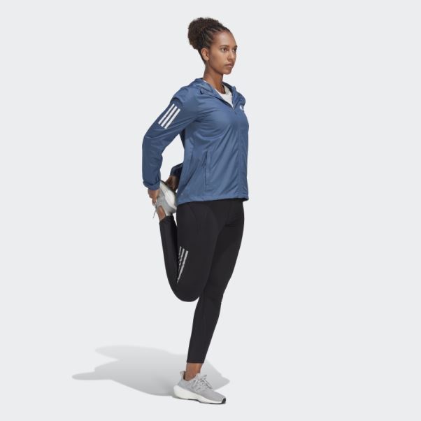 Propre La Course Coupe-vent à Capuche En Acier Adidas