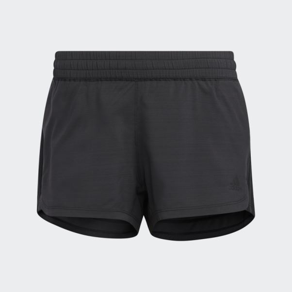 Adidas Pacer 3-stripes Short Tissé Chiné Noir