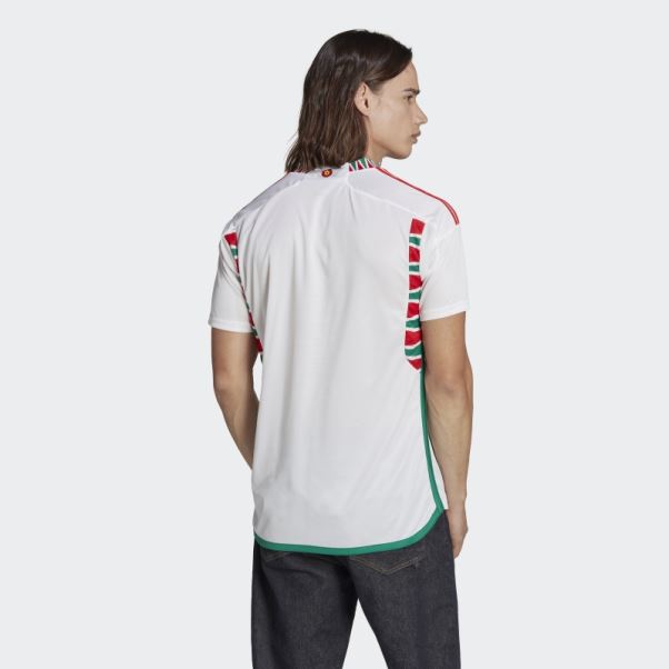 Maillot Extérieur Pays De Galles 22 Adidas Blanc