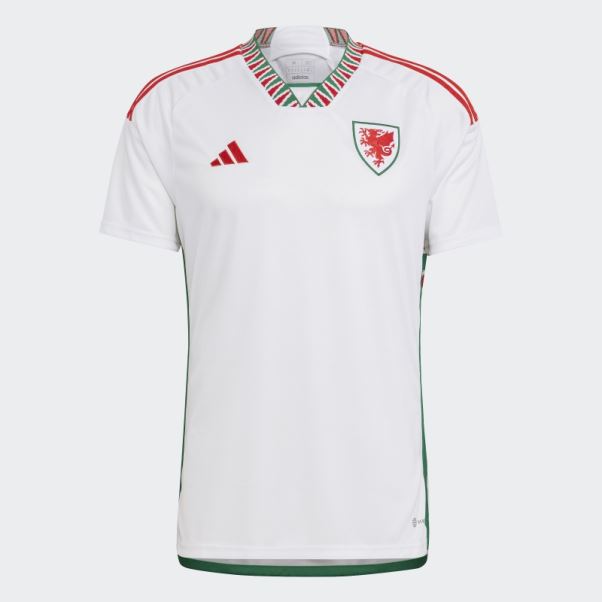 Maillot Extérieur Pays De Galles 22 Adidas Blanc