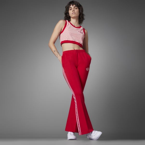 Adidas Super Pop Adicolor Heritage Now Monogram Crop Top