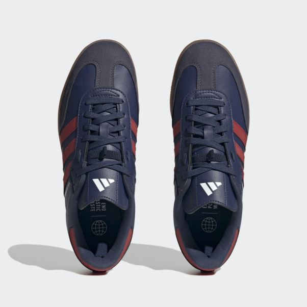 Chaussures De Vélo Végétaliennes Adidas The Velosamba Bleu Marine