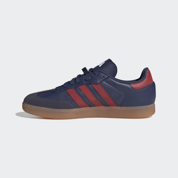 Chaussures De Vélo Végétaliennes Adidas The Velosamba Bleu Marine