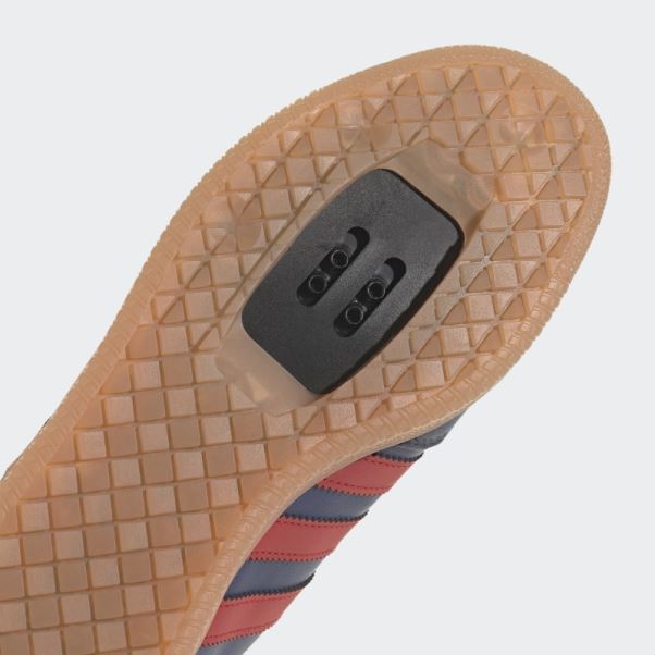Chaussures De Vélo Végétaliennes Adidas The Velosamba Bleu Marine